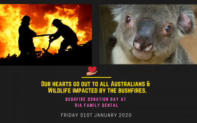 “Bushfire Donation Day” at Ria Family Dental (Friday, 31st of Jan 2020)