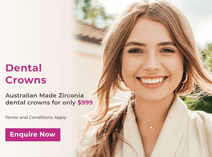 australian made zirconia dental crowns promo banner